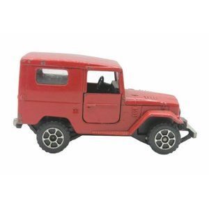 Toyota Land Cruiser Red Car Truck